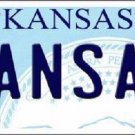 NCAA Kansas Jayhawks License Plate  Team  State Background Metal Tag "U.S.A."
