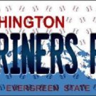 MLB Seattle Mariners Fan License Plate State Background Metal Tag "U.S.A." Auto