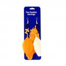 NCAA Tennessee Volunteers Dangle Feather Earrings Licensed Pair  Team Fan