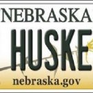 NCAA Go Cornhuskers License Plate State Background Metal Tag  U.S.A. Nebraska UN