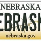 NCAA Nebraska Cornhuskers License Plate State Background Metal Tag  U.S.A."
