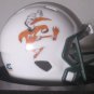 NCAA Miami Hurricanes Custom Speed Pocket Pro Helmet White Mascot Ibis Logo