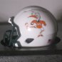 NCAA Miami Hurricanes Custom Speed Pocket Pro Helmet White Mascot Ibis Logo