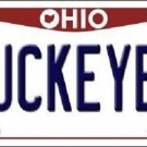 NCAA Buckeyes License Plate College Team Ohio State Background Metal Tag U.S.A."
