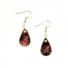 NCAA Alabama Crimson Tide Licensed Teardrop Style Dangle Earrings Team Silver