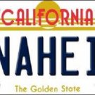 Anaheim License Plate California State Background Angels Metal Tag "U.S.A." MLB