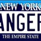 NHL New York Rangers License Plate State Background Metal Tag  U.S.A."