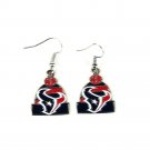 NFL  Licensed Houston Texans Beanie Style Dangle Earrings Knister Red Watt