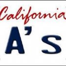 MLB Oakland Athletics License Plate Team State Background Metal Tag "U.S.A."