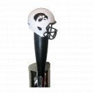 University of Iowa Hawkeyes Beer Tap Handle NCAA Football Helmet  Keg White Wood