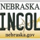 NCAA Nebraska Lincoln License Plate  State Background Metal Tag U.S.A."