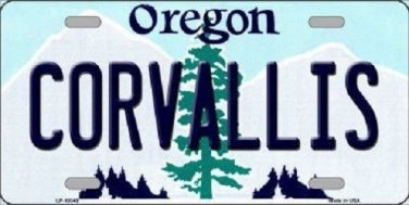 NCAA Corvallis  License Plate Team State Background Metal Tag U.S.A Oregon State