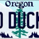 NCAA Go Ducks License Plate Team State Background Metal Tag U.S.A Eugene Oregon