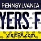 NHL Flyers Fan License Plate State Background Metal Tag  Philadelphia Cup
