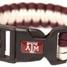 NCAA Texas A&M Aggies Survival Bracelet Paracord 9" Outdoor Survivor