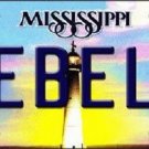 NCAA Ole Miss Rebel License Plate State Background Metal Tag Mississippi U.S.A."