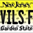 NHL New Jersey Devils Fan License Plate State Background Metal Tag  U.S.A."