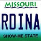 MLB St. Louis Cardinals License Plate Team State Background Metal Tag Molina