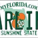 MLB Miami Marlins License Plate Team State Background Metal Tag "U.S.A."