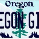 NCAA Oregon Girl License Plate Team State Background Metal Tag U.S.A Ducks