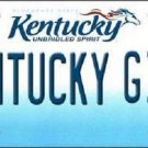 NCAA Kentucky Girl License Plate State Background UK  Metal Tag Wildcats U.S.A."