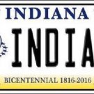 NCAA Indiana Hoosiers License Plate Team State Background Metal Tag U.S.A Logo
