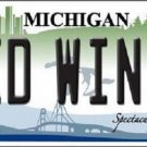 NHL Detroit Red Wings License Plate State Background Metal Tag  U.S.A."