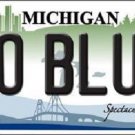 NCAA GO BLUE License Plate State Background Metal Tag  U.S.A." Michigan UM
