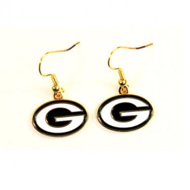 NFL Green Bay Packers Dangling Earrings  Jewelry Team Logo Rodgers Green Yellow
