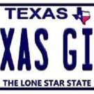 NCAA Texas Girl License Plate State Background Metal Tag longhorns U.S.A."