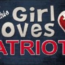 NFL This Girl Loves Her Patriots Tag  License Plate Metal Car Truck New England