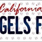 MLB Los Angeles Angels Fan License Plate State Background Metal Tag U.S.A. Auto