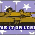 MILITARY LICENSE PLATE MOVE IT OR LOSE IT  NOVELTY METAL USA AUTO TRUCK SIGN