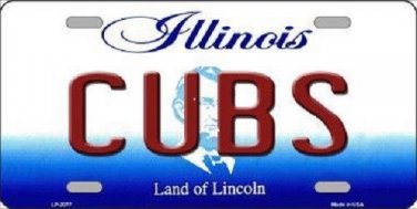 MLB Chicago Cubs License Plate Team  State Background Metal Tag "U.S.A." Rizzo