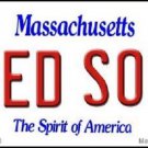 MLB Boston Red Sox Magnet Metal Replica State License Plate 3.5" x 2" Betts New