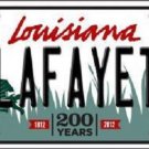 NCAA Louisiana-Lafayette Cajuns License Plate State Background Metal Tag