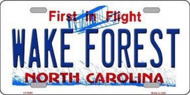 NCAA Wake Forest Demon Deacon License Plate State Background Metal Tag  U.S.A."