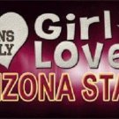 NCAA This Girl Loves Arizona State Tag  License Plate Sun Devils Metal Car