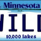 NHL Minnesota Wild License Plate State Background Metal Tag  U.S.A."