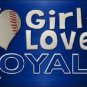 MLB This Girl Loves Her Royals License Plate Tag Metal Car Truck Kansas City