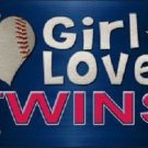 MLB This Girl Loves Her Twins License Plate Tag Metal Car Truck Minnesota Auto