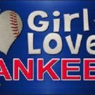 NFL This Girl Loves Her Yankees License Plate Tag Metal Car Truck New York Judge