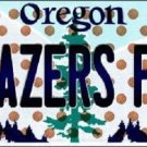 NBA Portland Trail Blazers Fan License Plate State Background Metal Tag U.S.A.
