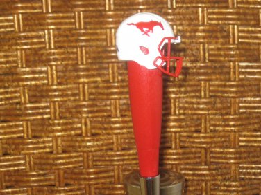 NCAA SMU Mustangs Tap Handle NCAA Football Beer Keg  Wood Pony Express CUSA