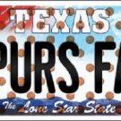 NBA San Antonio Spurs Fan License Plate State Background Metal Tag U.S.A. Auto