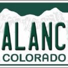NHL Colorado Avalanche License Plate State Background Metal Tag  U.S.A."