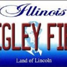 MLB Chicago Wrigley Field License Plate State Background Metal Tag U.S.A Cubs