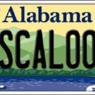 NCAA Alabama License Plate eam  Background Metal Tag Tuscaloosa "U.S.A." Tide
