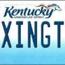 NCAA Lexington License Plate Team State Background Metal Tag U.S.A Kentucky UK