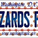 NBA Washington Wizards Fan License Plate State Background Metal Tag U.S.A. Auto